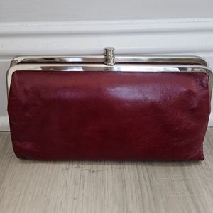 HOBO Red Leather Clutch-Wallet